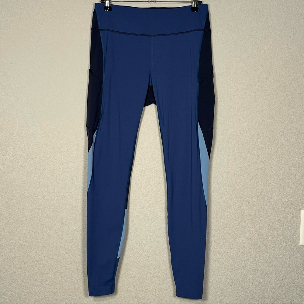 Outdoor Voices Tech Sweat 7/8 Zoom Leggings in Denim/Dark Sky/Morning Blue-Large - Picture 3 of 8